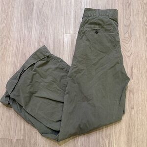 American Eagle Outfitters Olive Green Women's Chino Trousers